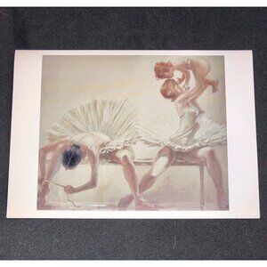 1998 INVITATION to "World of Ballet" Art Opening Milan Gallery MILAN MED PRINT
